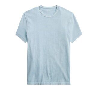 J.Crew Factory Men's Sz L Relaxed Fit Garment-Dyed Tee Faded Chambray Blue